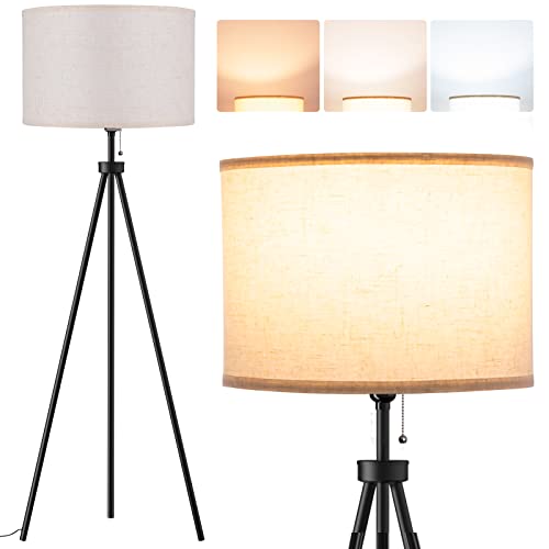 addlon Tripod Floor Lamp,with 3 Color Tempreture LED Bulb
